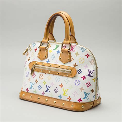 louis vuitton alma bag white|Louis Vuitton vintage alma bag.